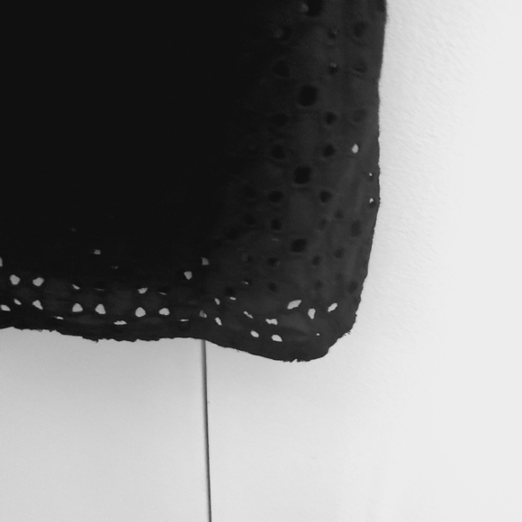 Madewell Dress Black eyelet dress sleeveless side zip size 6 - Picture 8 of 10